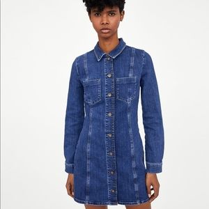 ZARA Mini Denim Dress